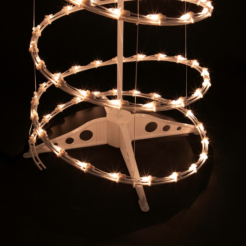 6' Pre-Lit Spiral Christmas Tree - Clear Lights image number 5