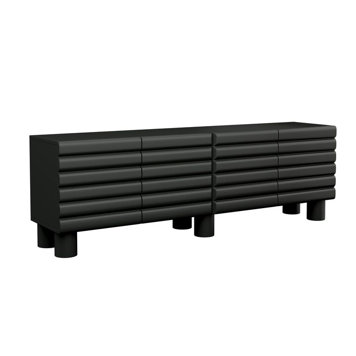 Clihome Modern Media TV Cabinet for Living Room