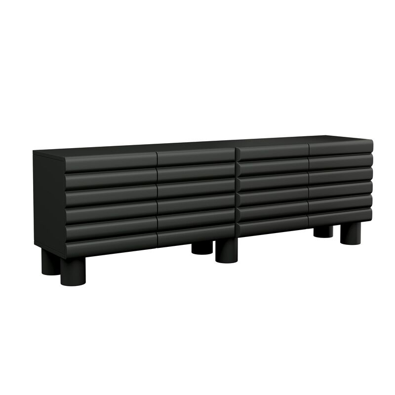Clihome Modern Media TV Cabinet for Living Room image number 0