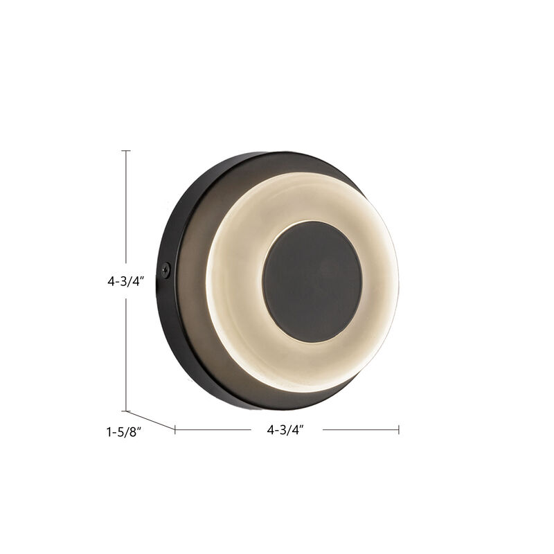 Stephord 4-in Dimmable LED Wall Sconce image number 9