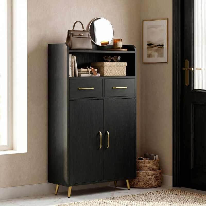 Bathroom Storage Cabinet with 2 Drawers and 2 Doors image number 5