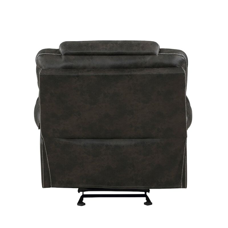 Lexicon Gainesville Microfiber Glider Reclining Chair In Chocolate