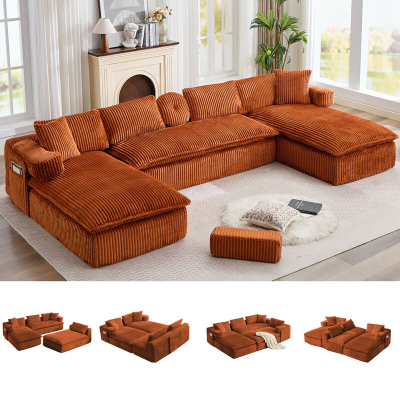 Britan 149" Oversized Sectional Couches U Shaped Couch image number 2