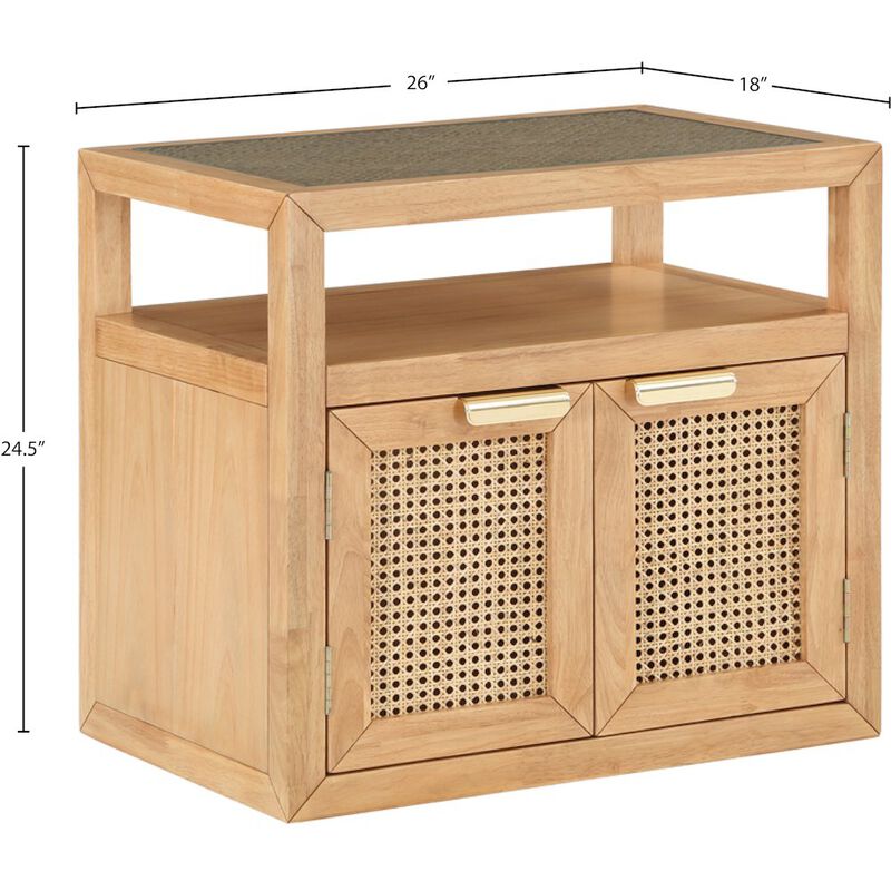 Meridian Furniture Cole Natural Night Stand