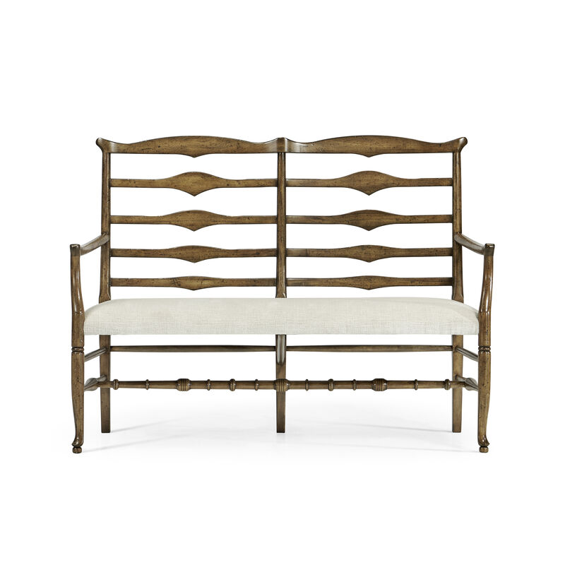 Medium Driftwood Ladderback Bench