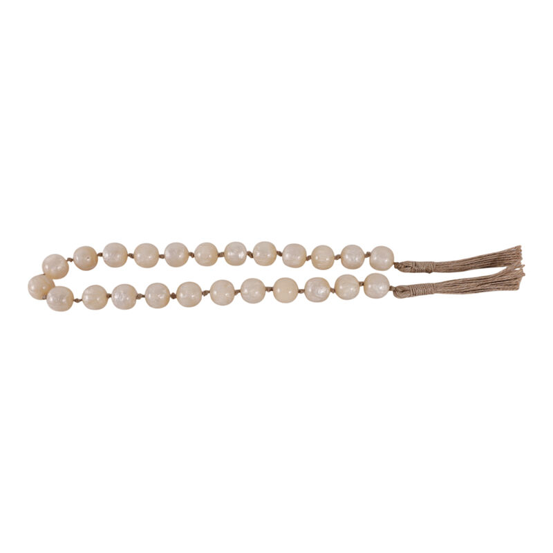 Resin, 36x1 Bead Garland, Ivory image number 3