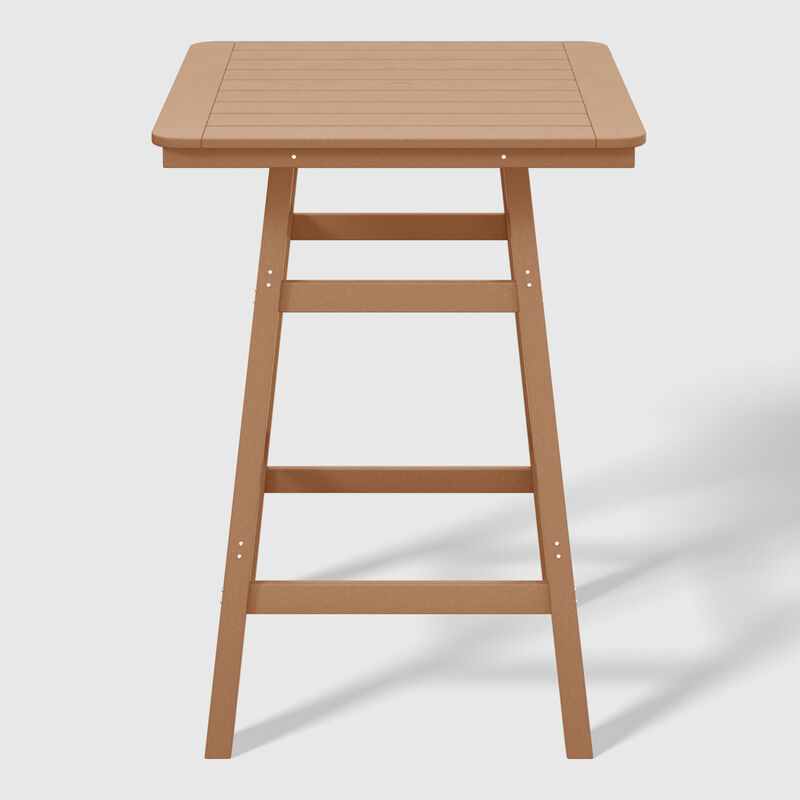 WestinTrends 5-Piece HDPE Outdoor Patio Dining Bar Bistro Table Set with Bar Stools image number 2