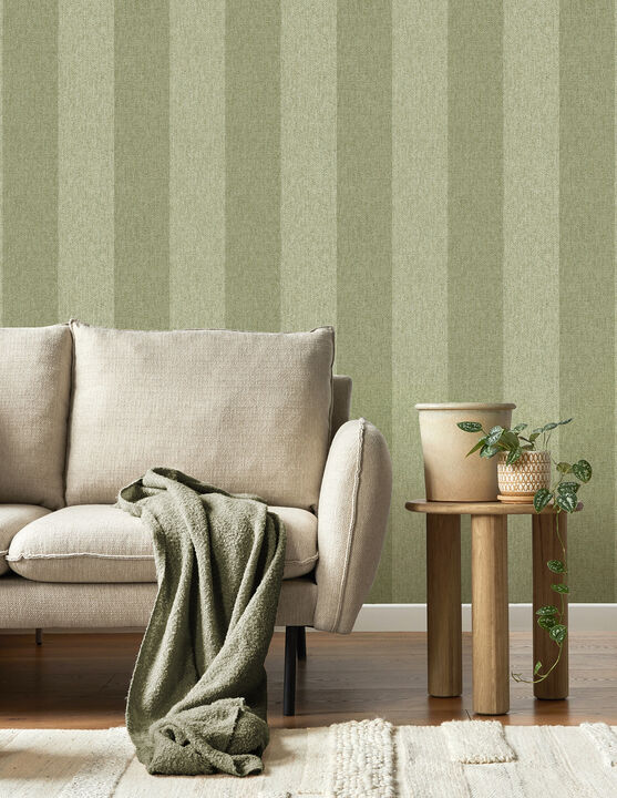 Finn Green Chevron Stripe Wallpaper (Set of 2)