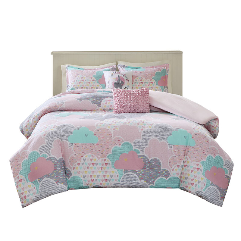 Gracie Mills Eowyn Cotton Printed Duvet Cover Set