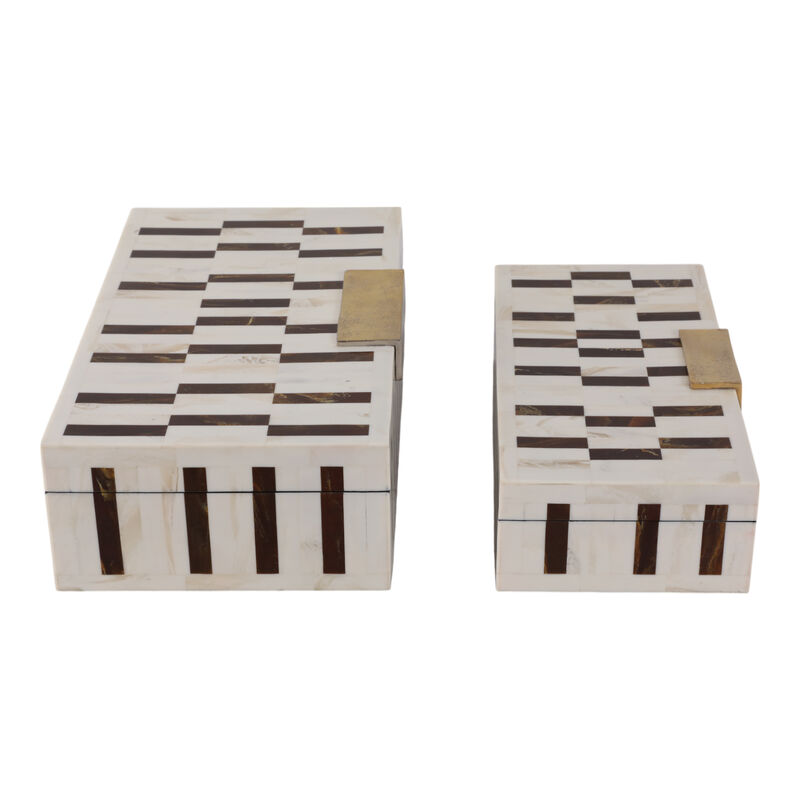 S/2 12/14" Boxes With Hardware image number 2