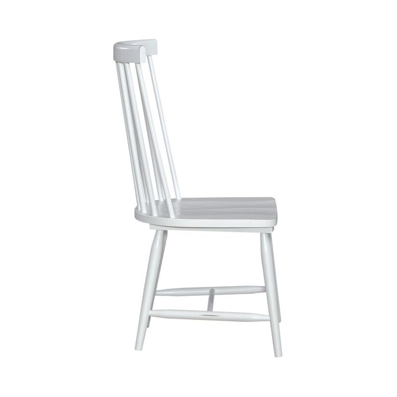 Liberty Furniture Liberty Capeside Cottage Spindle Back Side Chair - White - Set of 2 image number 2