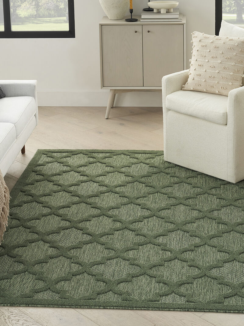 Easy Care NES01 Green 6' x 9' Rug