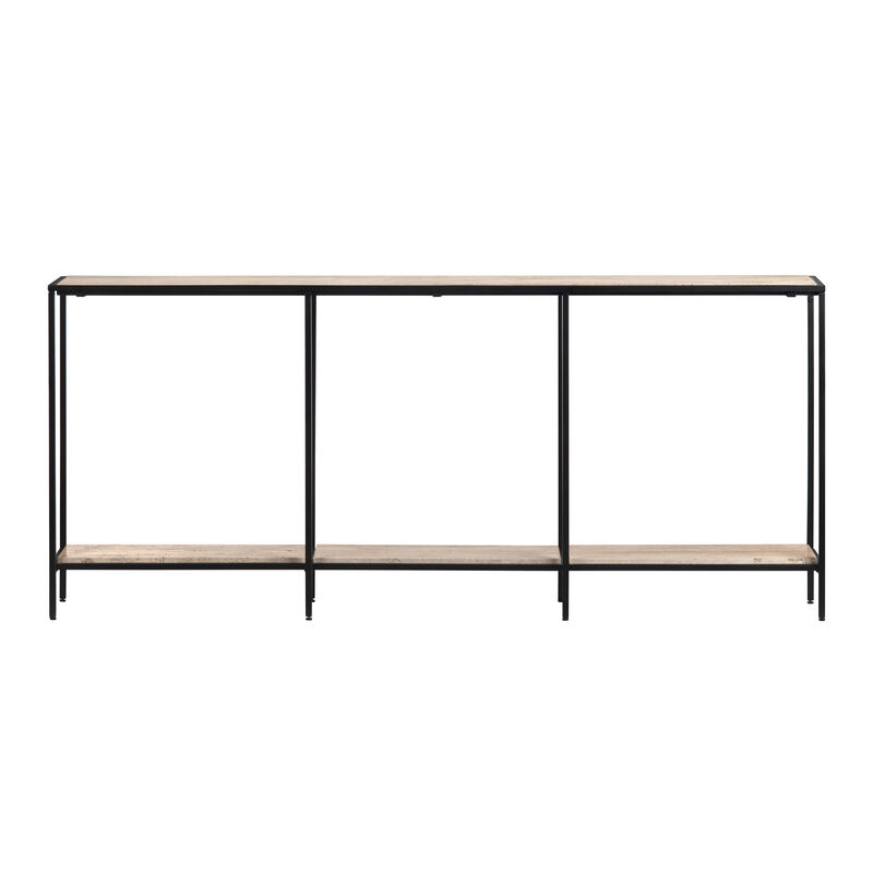 Crosby Travertine Console Table image number 3