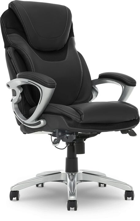 Serta Bryce Executive Office Chair, Ergonomic Computer DeskChair with Patented AIR Lumbar Technology, Comfortable Layered Body P