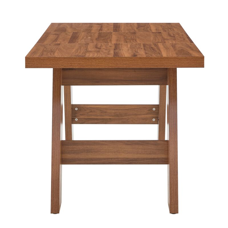 Whisen Dining Table with V-Leg, MDF Space-Saving for Home Kitchen image number 5