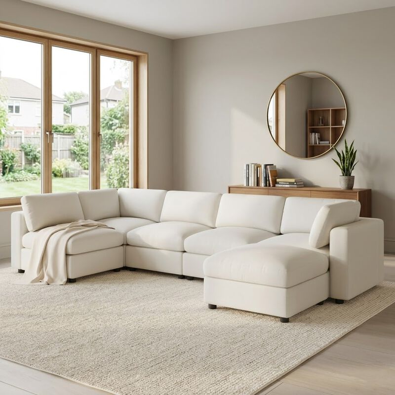 129" Modular Sectional Sofa image number 1