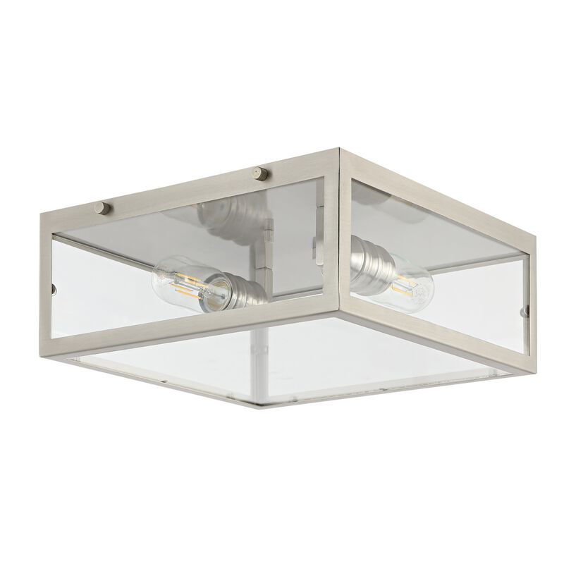 Grayson Metal/Glass LED Flush Mount
