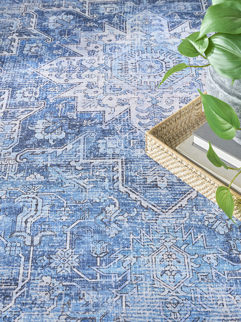 Nourison Washables NWB15 Blue 9'2" x 12' Rug