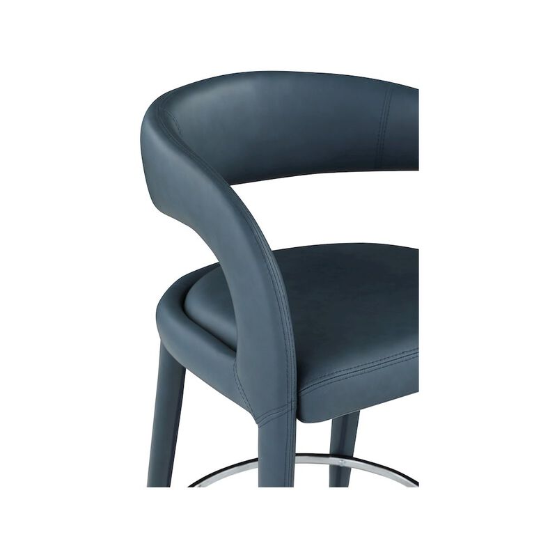 Meridian Furniture Sylvester Vegan Leather Stool