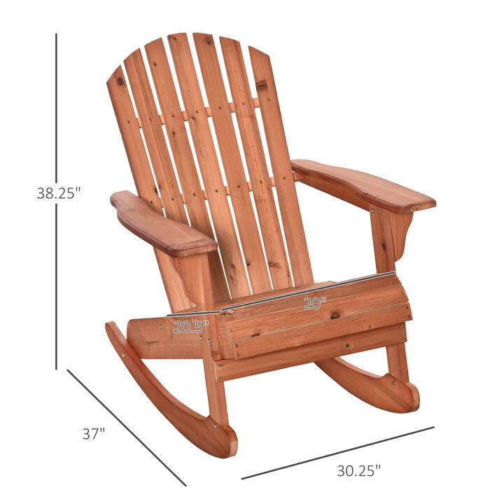 Weather-Resistant Outdoor Rocking Chair, Durable Patio Chair for Backyard or Porch Seating