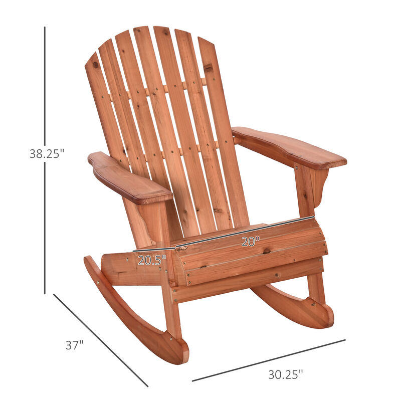 Weather-Resistant Outdoor Rocking Chair, Durable Patio Chair for Backyard or Porch Seating image number 1