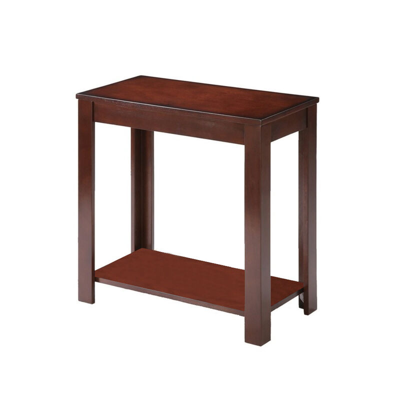 Modern End Table with Storage Shelf, Perfect for Living Room or Bedroom