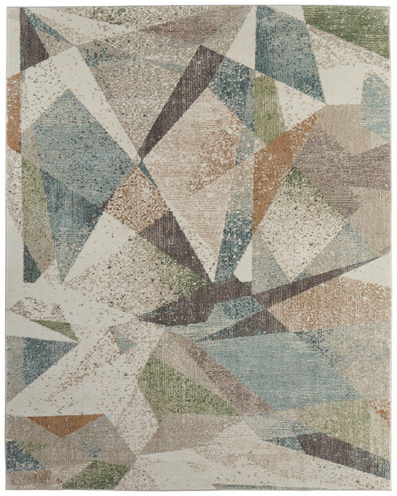 HomeRoots Checkered Area Rug