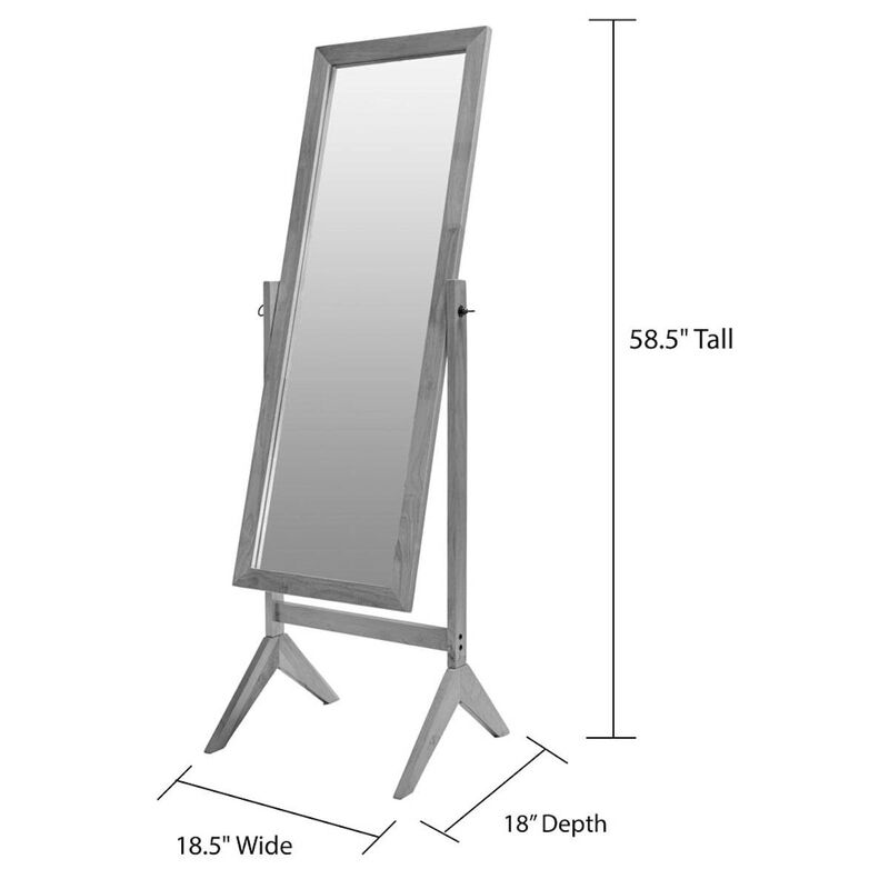 Large Standing Dressing Mirror &ndash; Modern Full-Length Cheval Style
