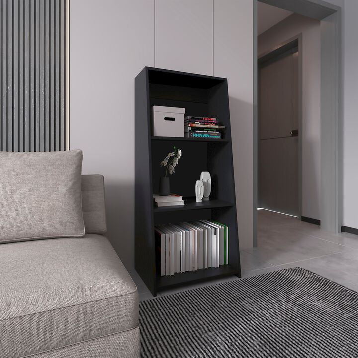 Gakona Bookcase, 3 shelves, Black