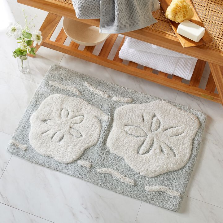 Market & Place Cotton Tufted Coastal Bath Rug