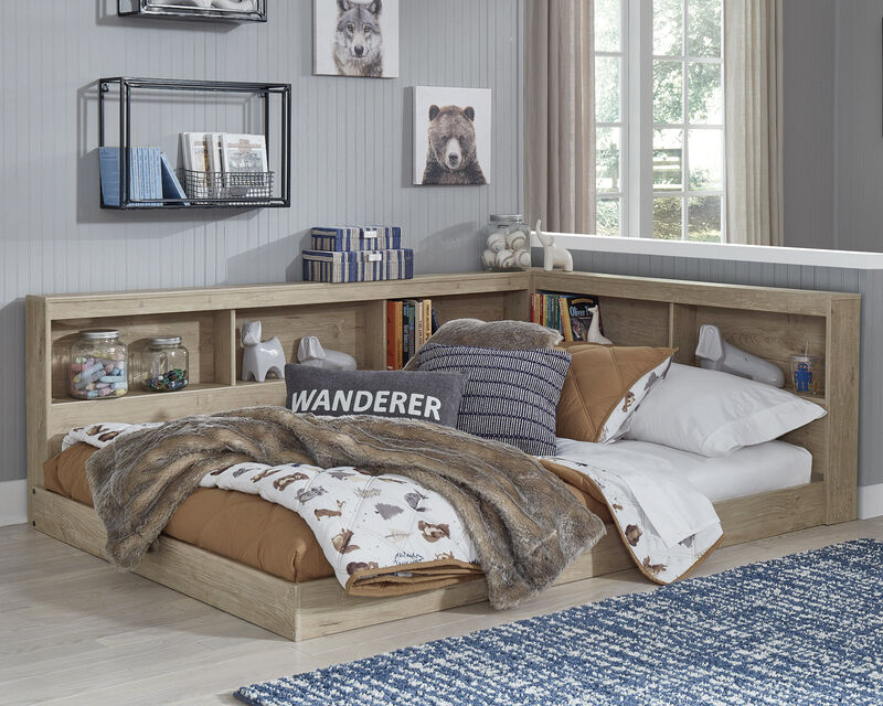 Oliah Full Bookcase Storage Bed image number 1