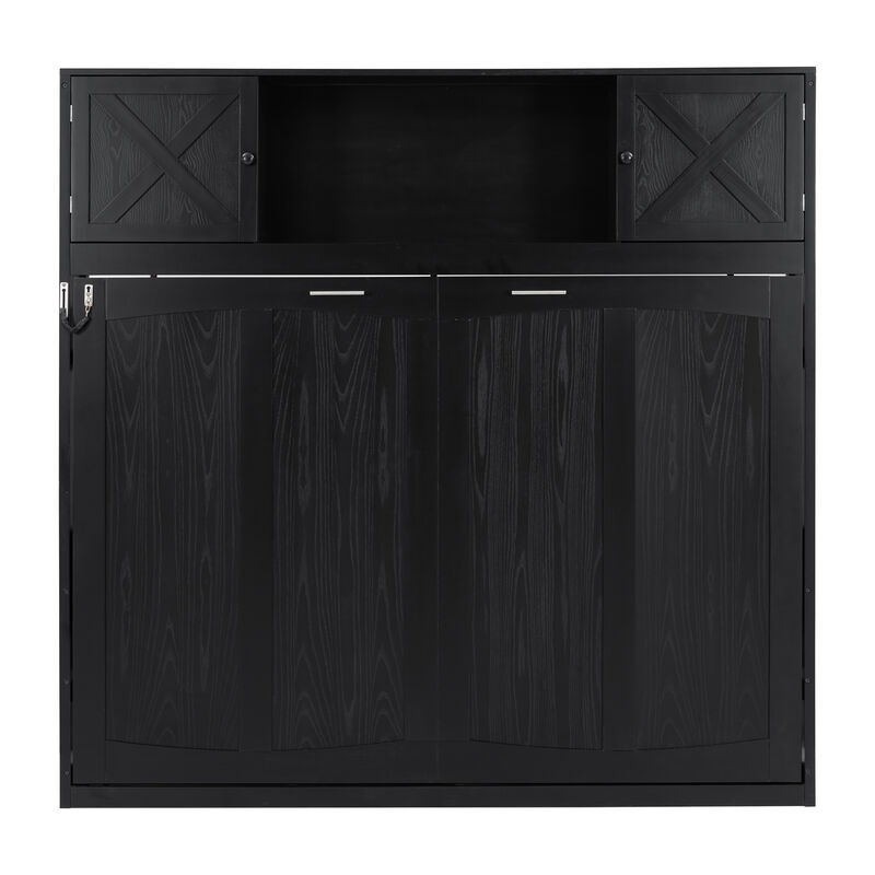 Queen-Size Rustic Murphy Bed image number 3