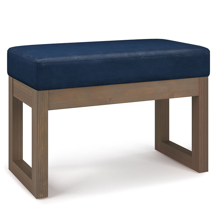 Simpli Home Milltown Footstool Small Ottoman Bench