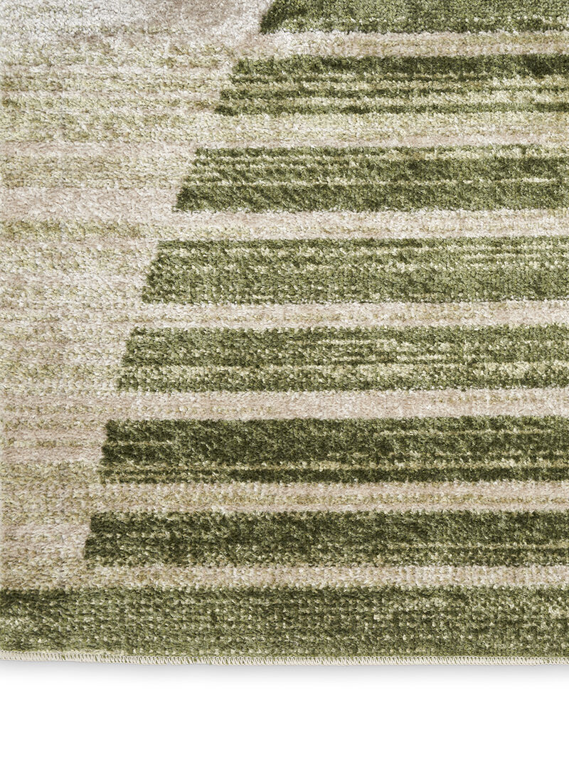 Astra Machine Washable ASW03 Ivory/Olive 3'3" x 5' Rug
