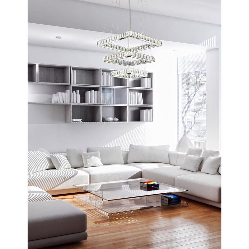 Florence LED Chandelier With Chrome Finish