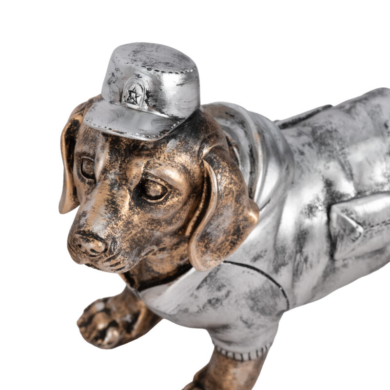 S/3 10" Cool Dogs Decor, Gold image number 4