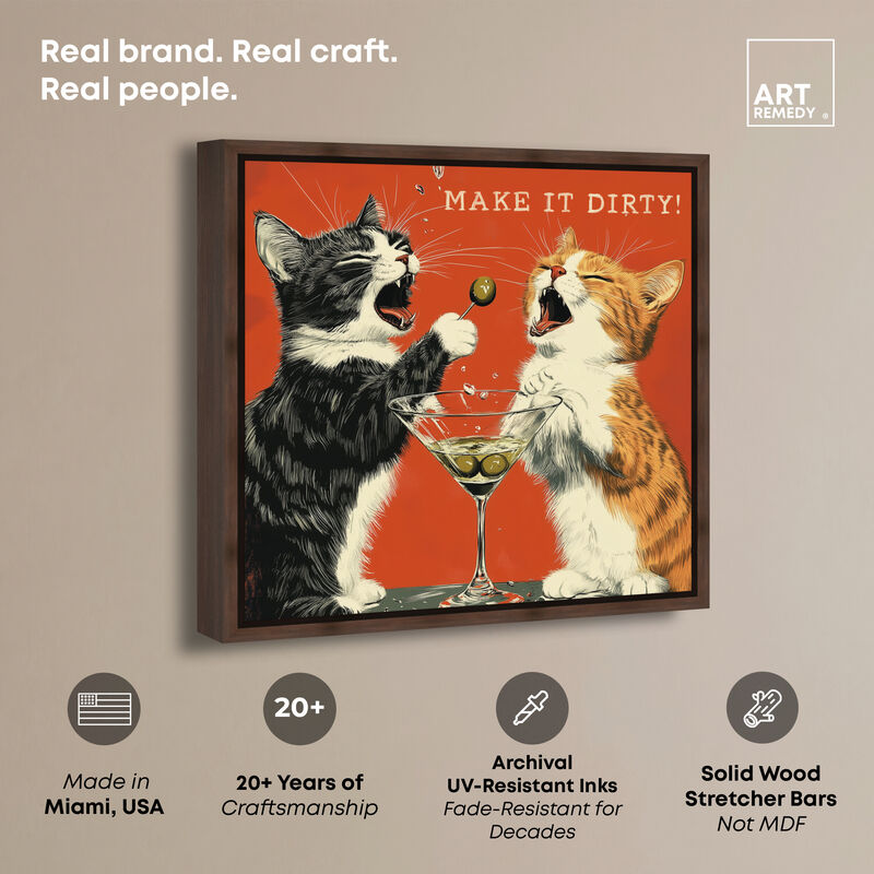 Make It Dirty Animals Canvas Print by Art Remedy image number 2