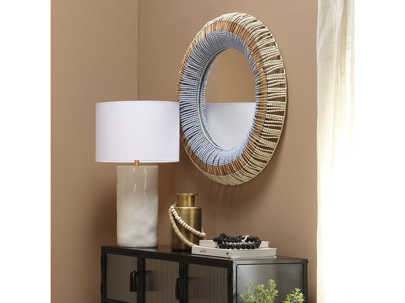 Native Beaded Mirror