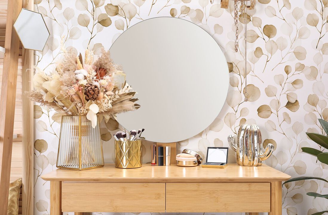 Flora Eucalyptus Bronze Brown Wallpaper 47423