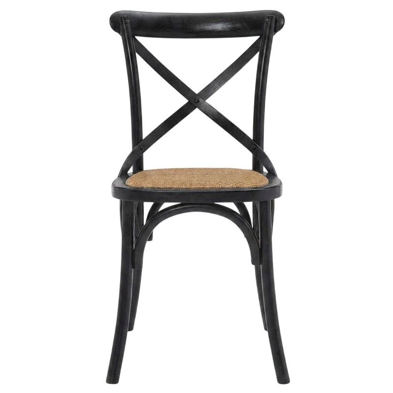 Wood and Rattan Dining Side Chair with Cane Back for Dining Room, Harbor image number 0