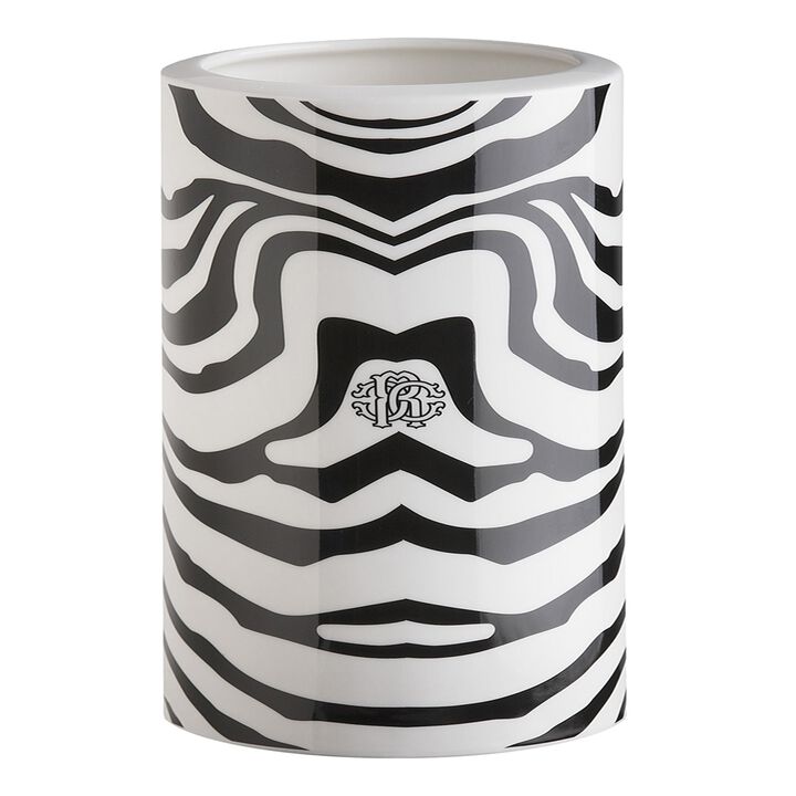 Medium Vase ZEBRAGE   diam. 3.75", H 7.75"
