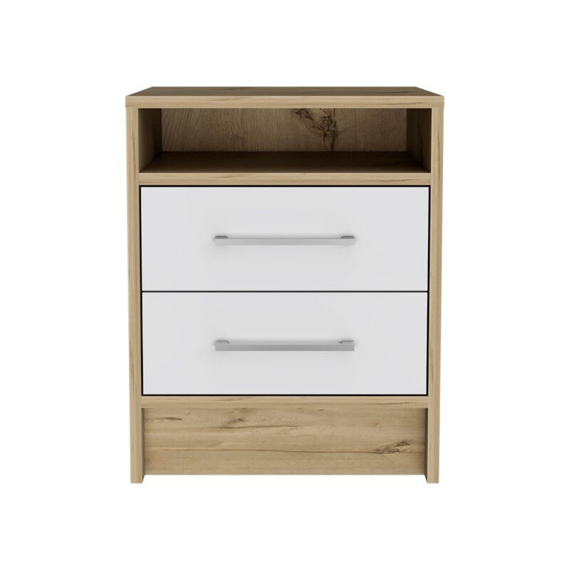 Sophisticated Wooden Nightstand – Stylish Bedside Storage Table