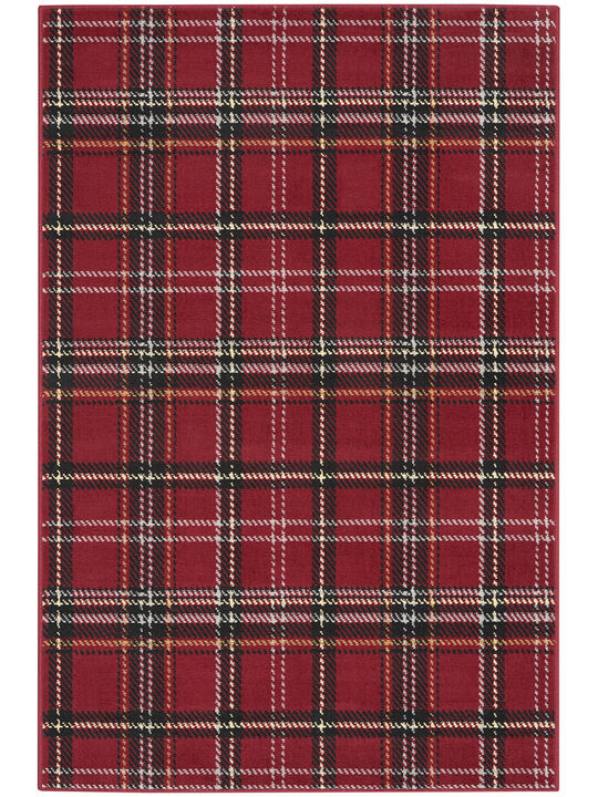 Grafix GRF03 Red 3' x 5' Rug