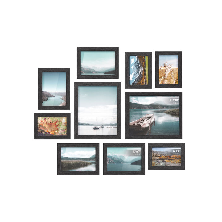 Collage Photo Frame Set of 10 for Multi Picture Wall Display