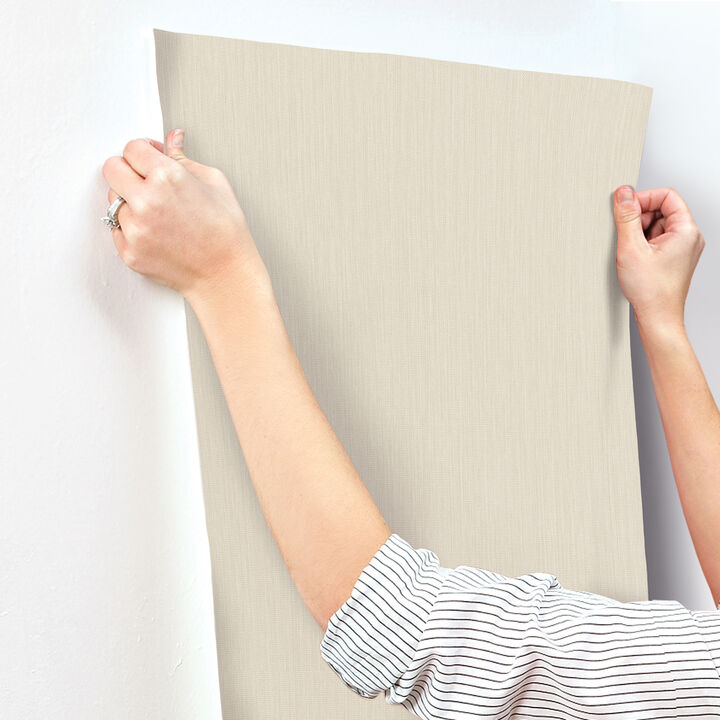 Nuvola Weave Champagne Wallpaper