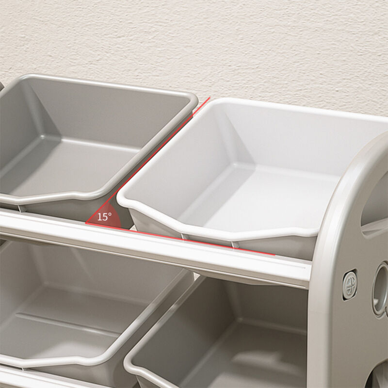 Streamdale Kids Toy Storage Unit with 6 Bins image number 2