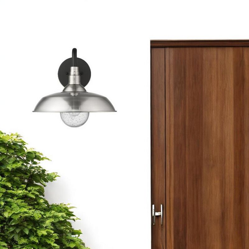 Hivvago Burry 1-Light Satin Nickel Wall Light