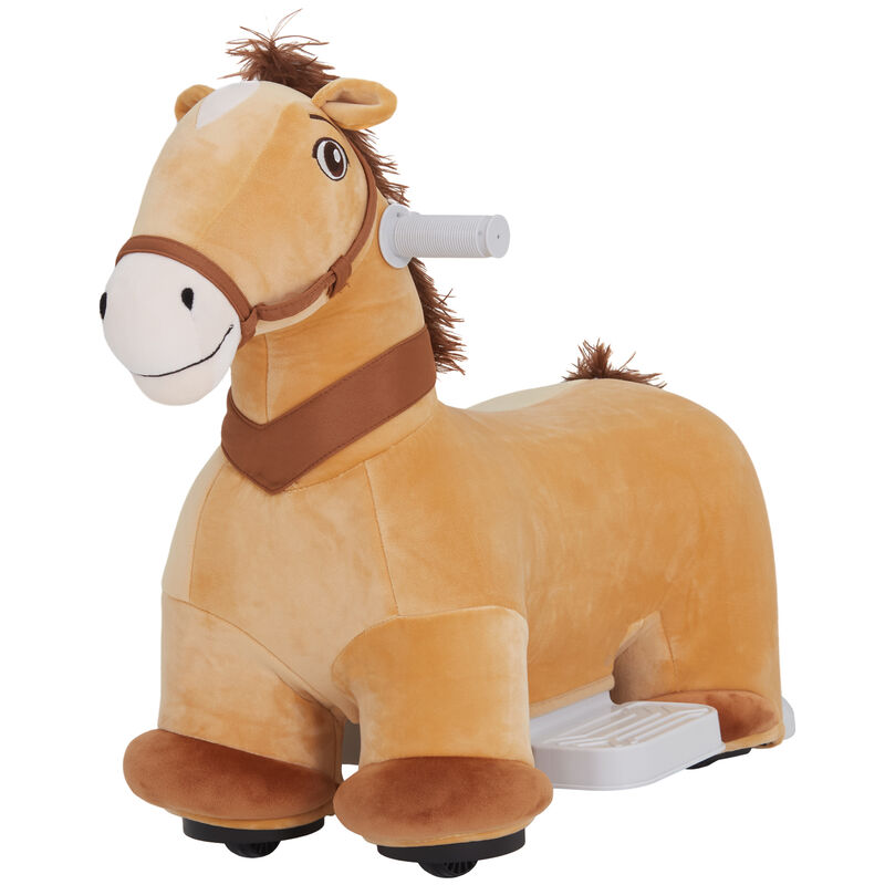 BreeBe Battery Powered Electric Ride on Pony, 6V Ride on Horse w/ with Music Forward, PU Wheels image number 0