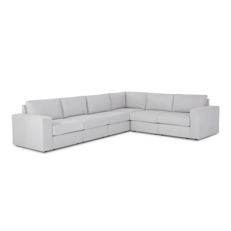 Flex Frost 6-Seat Sectional with Wide Arm