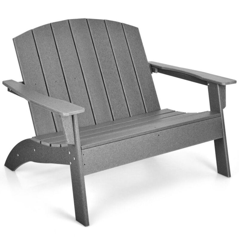 Hivvago HDPE Patio Adirondack Chair for Porch Garden Backyard